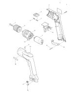 Makita 6019D SPEED CHANGE LEVER 416119-9 Spare Part