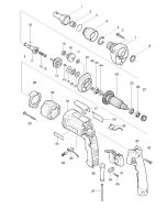 Makita 6823 GEAR HOUSING COMPLETE 151719-5 Spare Part