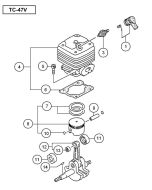 Buy A Tanaka TC-47V PISTON RING 6686126 Spare Part