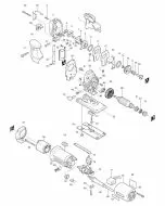 Makita 4305 GEAR HOUSING COVER COMPLETE 151596-5 Spare Part