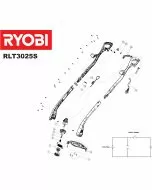 Ryobi ELT738 ALU BODY REEL SPINDLE RET700/1000 ( 1 ) 93097046 Spare Part