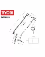 Ryobi ELT738 CARTER MOTEUR COMPLET EBC1040 ELT ( 1 ) RT002914 5131001295 Spare Part