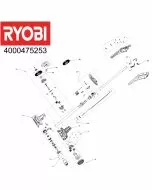 Ryobi RY18PCA120 HOUSING LEFT 5131042782 Spare Part Serial No: 4000475253