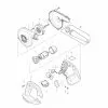 Makita BUB142 Spare Parts List