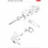 Makita UB1101 Spare Parts List