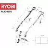 Ryobi ELT1040 Type: 1 ALU BODY REEL SPINDLE RET700/1000  93097046 Spare Part