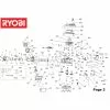 Ryobi RLM1451ME Type No: 5133001702 Spare Part List