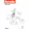 Homelite CSP3316 Spare Parts List Type: 5134000042