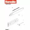 Homelite CSP3316 Spare Parts List Type: 5134000042