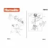 Homelite F2015 Spare Parts List Type: 1000064601