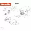 Homelite F2035 Spare Parts List Type: 1000014866