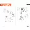 Homelite F2020 Spare Parts List Type: 1000083902