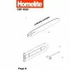 Homelite CSP4520 Spare Parts List Type: 1000014870