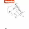 Homelite CSP4520 Spare Parts List Type: 1000014870