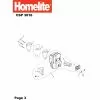 Homelite CSP3816 Spare Parts List Type: 1000014868