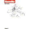 Homelite CSP3816 Spare Parts List Type: 1000014868