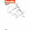 Homelite csp4518 Spare Parts List Type: 1000083911