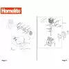 Homelite F3055 Spare Parts List Type: 1000083912 