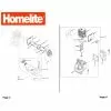 Homelite F3045 Spare Parts List Type: 1000087521