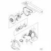 Makita DUB361 Spare Parts List