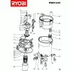 Ryobi EWD1245 Spare Parts List Type: 15133000242