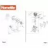 Homelite F3040 Spare Parts List Type: 1000014445