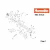 Homelite HBC26SJS Spare Parts List Type: 5134000006