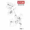 Ryobi PBC254YES Spare Parts List 