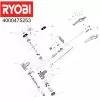 Ryobi RY18PCA120 GEAR BOX 5131042206 Spare Part Serial No: 4000475253