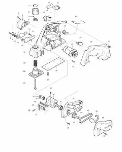 Makita 1051D Spare Parts List