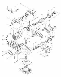 Makita 1805B Spare Parts List