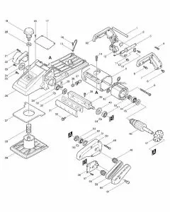 Makita 1806B Spare Parts List