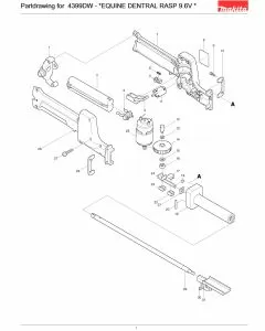 Buy A Makita 4399DW  Spare part or Replacement part for Your Sabre Saw and Fix Your Machine Today