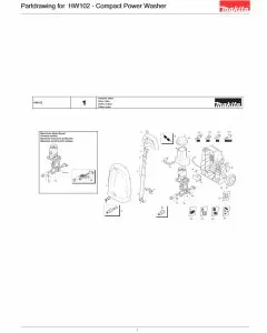 Buy A Makita HW102  Spare part or Replacement part for Your Powerwasher and Fix Your Machine Today