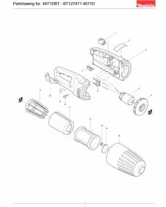 Buy A Makita 4071DBT  Spare part or Replacement part for Your Sander and Fix Your Machine Today