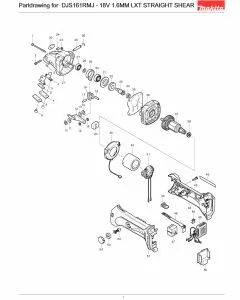 Buy A Makita DJS161RMJ  Spare part or Replacement part for Your Sabre Saw and Fix Your Machine Today