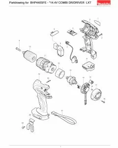 Buy A Makita BHP440SFE  Spare part or Replacement part for Your Combi Drill and Fix Your Machine Today