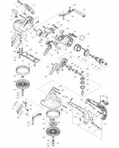 Makita 2107F Spare Parts List