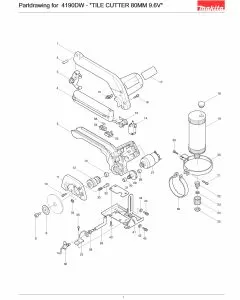 Buy A Makita 4190DW  Spare part or Replacement part for Your Sander and Fix Your Machine Today