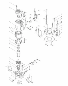 Makita 3612 Spare Parts List