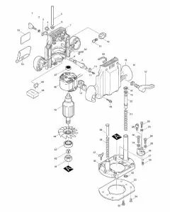 Makita 3620 Spare Parts List