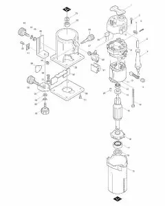 Makita 3703 Spare Parts List