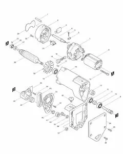 Makita 3705 Spare Parts List