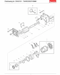 Buy A Makita DSH2101  Spare part or Replacement part for Your Circular Saw and Fix Your Machine Today