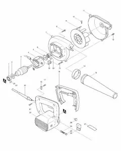 Makita 4014NV Spare Parts List