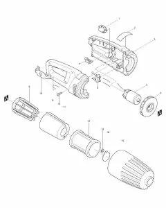 Makita 4071D Spare Parts List