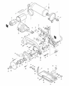 Makita 4191D Spare Parts List