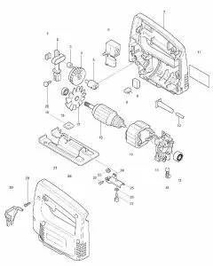 Makita 4320 Spare Parts List