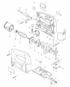 Makita 4323 Spare Parts List