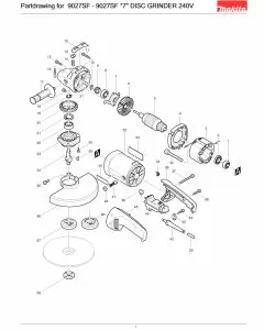 Buy A Makita 9027SF  Spare part or Replacement part for Your Drill and Fix Your Machine Today